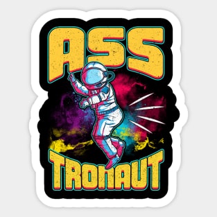 Asstronaut Funny Astronaut Pun Sticker